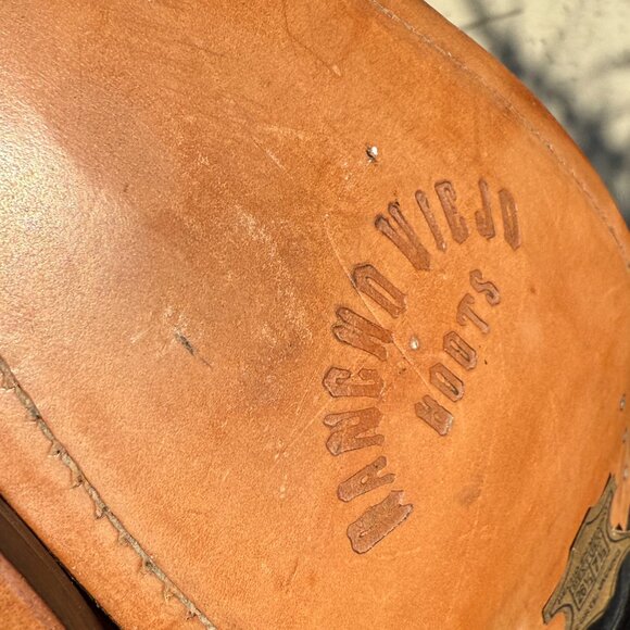 Never Worn Vintage Rancho Viejo Men's Western Cowboy Boots 7 1/2 Women's 9 - Picture 5 of 16